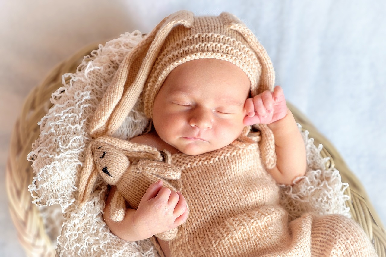 baby, newborn, asleep